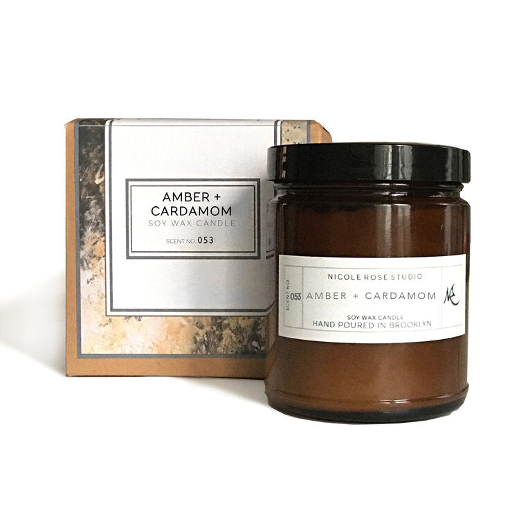 Amber + Cardamom Soy Wax Candle