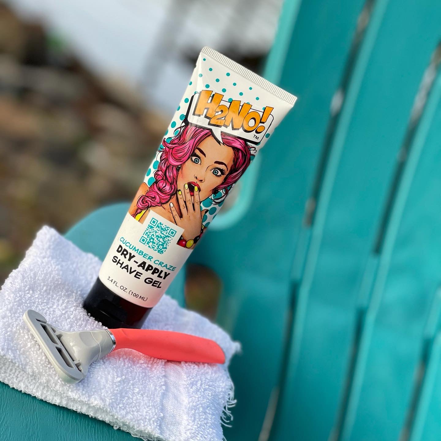 Cucumber Craze Dry-Apply Shave Gel.