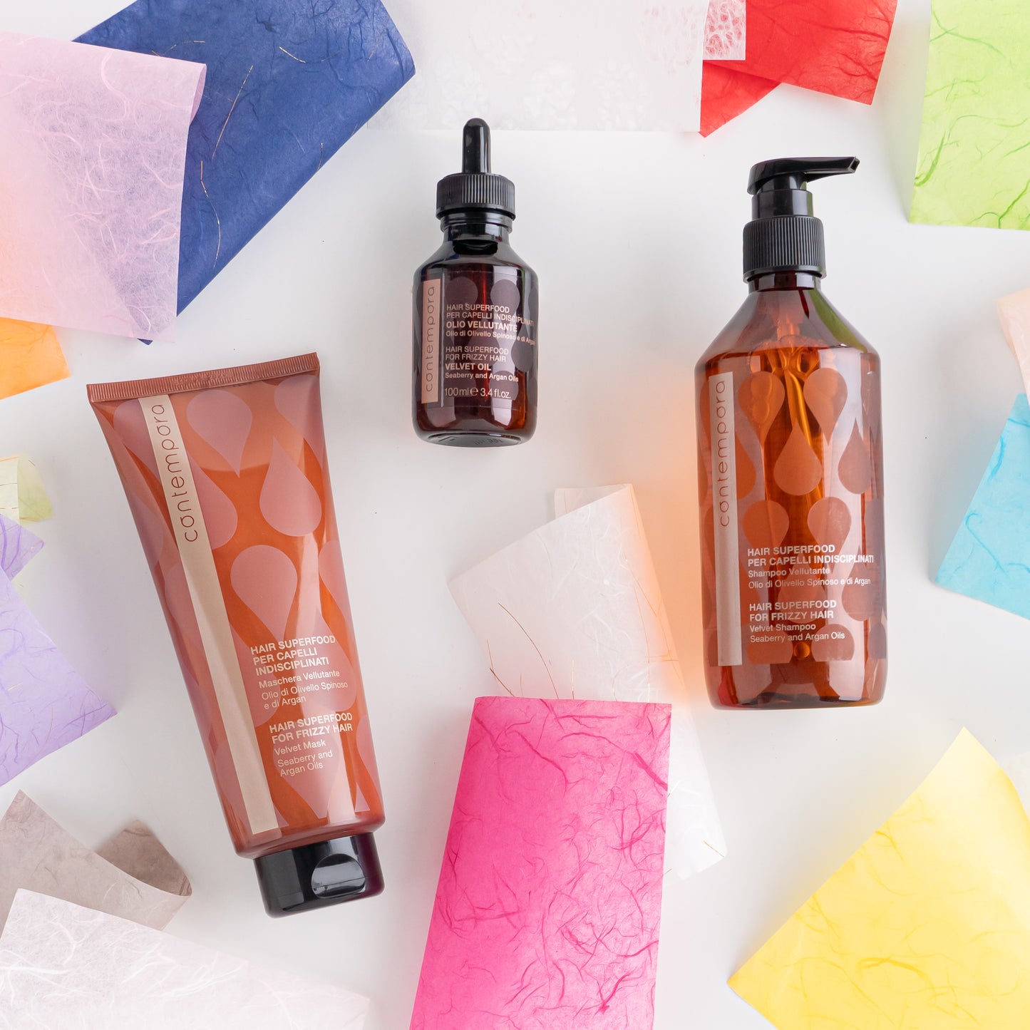 Contempora Velvety Oil for Frizzy Hair (100ml).