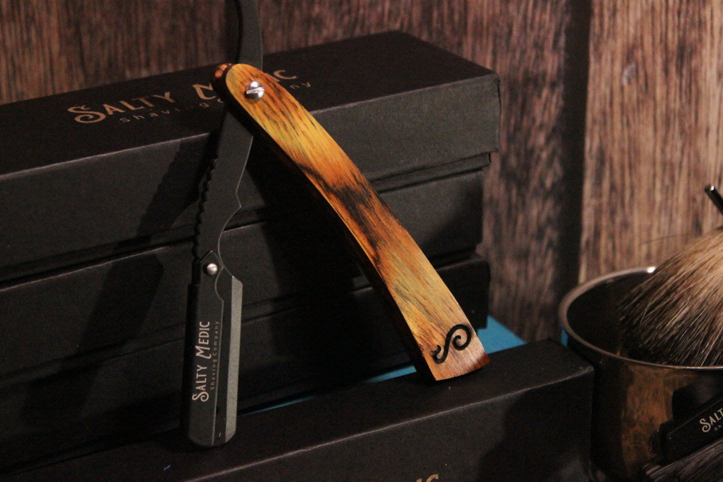 Salty Medic Shave Co Precision Straight Razor.
