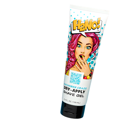 Cucumber Craze Dry-Apply Shave Gel.