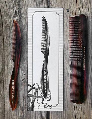 Men's Handmade Mustache & Beard Comb.