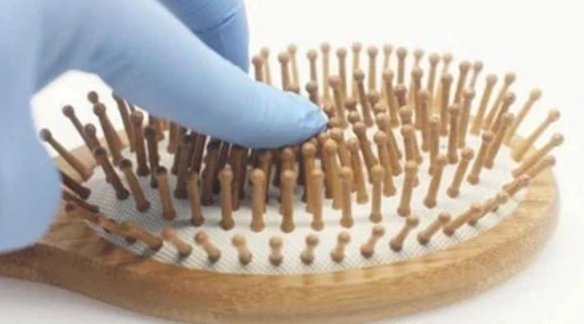 Natural Wooden Detangling Hair Brush.