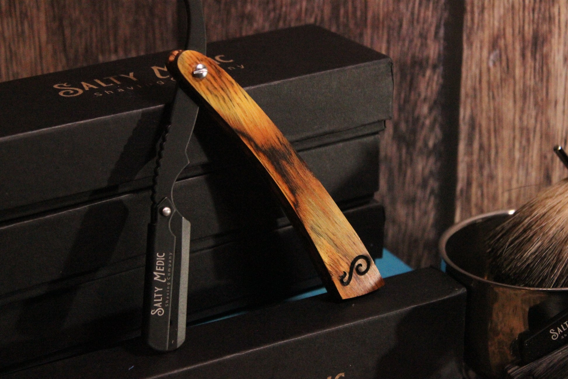 Salty Medic Shave Co Precision Straight Razor.