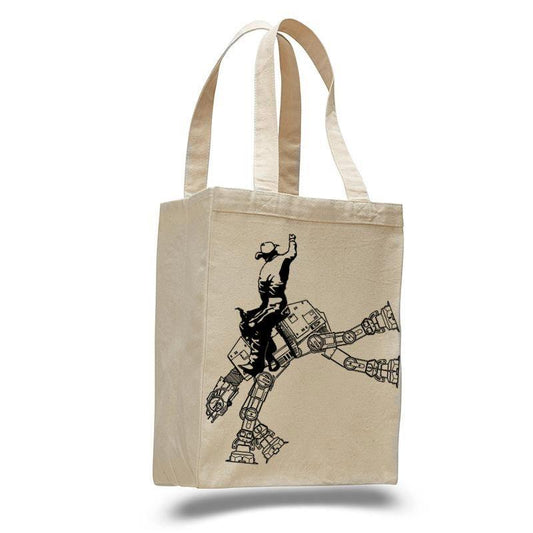 Star Wars AT AT Rodeo Cotton Canvas Natural Tote Bag