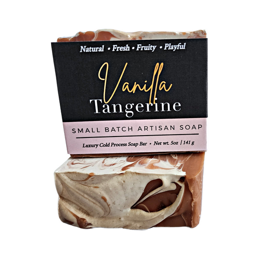 Vanilla Tangerine Cold Process Soap Bar